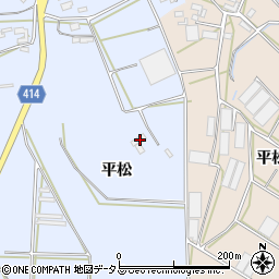 愛知県田原市大草町平松周辺の地図