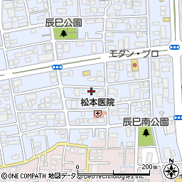 岡山県岡山市北区辰巳40周辺の地図