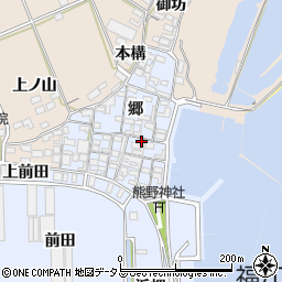 愛知県田原市向山町郷22周辺の地図