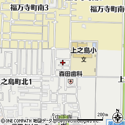 大阪府八尾市上之島町北2丁目6周辺の地図