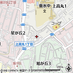 神戸市営上高丸住宅周辺の地図