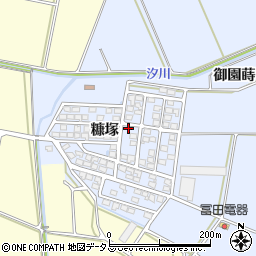 愛知県田原市大草町糠塚周辺の地図