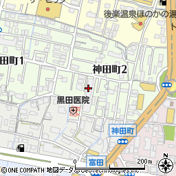 シティオ岡山神田周辺の地図