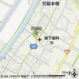 愛知県田原市中山町寺脇98周辺の地図