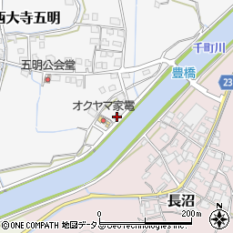 岡山県岡山市東区西大寺五明17周辺の地図