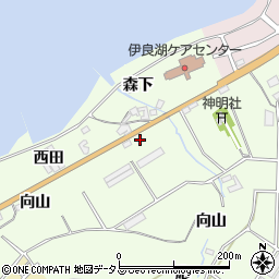 愛知県田原市石神町向山84周辺の地図