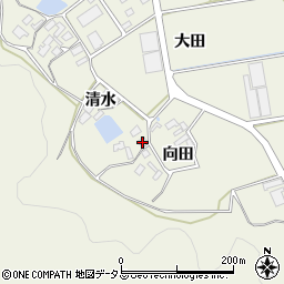 愛知県田原市芦町清水周辺の地図