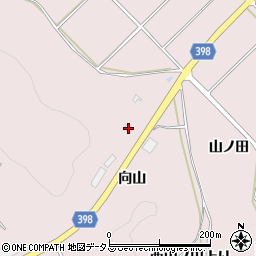 愛知県田原市野田町山合口周辺の地図