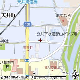 奈良県大和郡山市天井町239-3周辺の地図