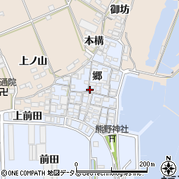 愛知県田原市向山町郷20周辺の地図