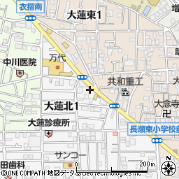 買取専門店エコリング　東大阪大蓮店周辺の地図