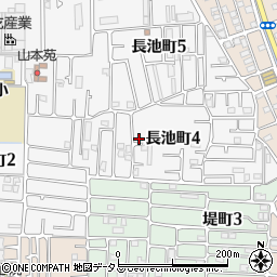 大阪府八尾市長池町4丁目97周辺の地図