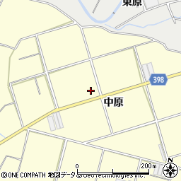 愛知県田原市八王子町中原周辺の地図
