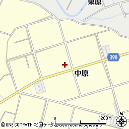 愛知県田原市八王子町（中原）周辺の地図