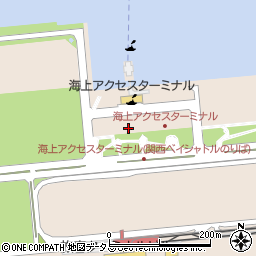 海上アクセスターミナル周辺の地図