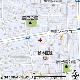 ファミリーマート岡山辰巳西店周辺の地図