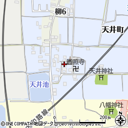 奈良県大和郡山市天井町181周辺の地図