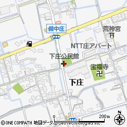 下庄公民館周辺の地図
