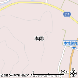 〒731-1526 広島県山県郡北広島町本地の地図