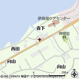 愛知県田原市石神町森下1周辺の地図