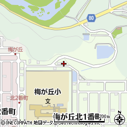 三重県名張市梅が丘北１番町288周辺の地図