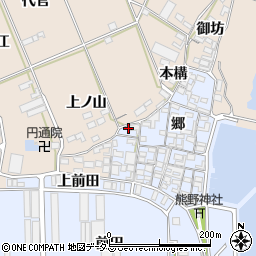 愛知県田原市向山町郷68周辺の地図