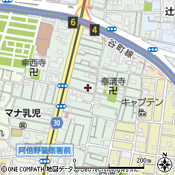 大阪美乃利周辺の地図