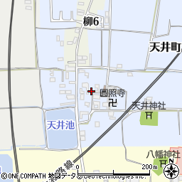 奈良県大和郡山市天井町182周辺の地図