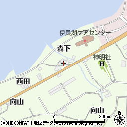 愛知県田原市石神町森下65周辺の地図
