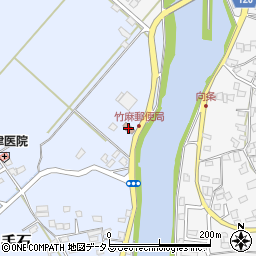 竹麻郵便局 ＡＴＭ周辺の地図