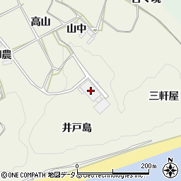愛知県田原市東神戸町井戸島周辺の地図