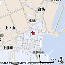 愛知県田原市向山町郷48周辺の地図