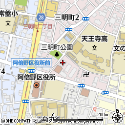 阿倍野産業会館周辺の地図