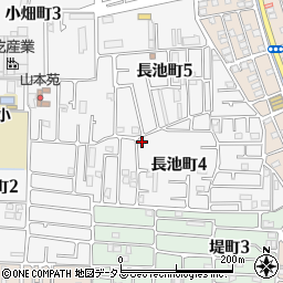 大阪府八尾市長池町4丁目100周辺の地図