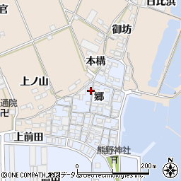 愛知県田原市向山町郷46周辺の地図