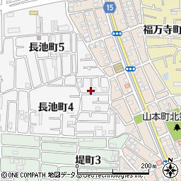 大阪府八尾市長池町4丁目29周辺の地図