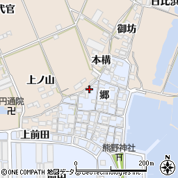 愛知県田原市向山町郷50周辺の地図