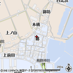 愛知県田原市向山町郷45周辺の地図