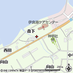 愛知県田原市石神町森下24周辺の地図