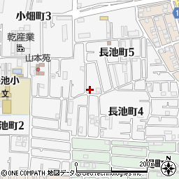 大阪府八尾市長池町5丁目40周辺の地図