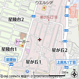 アクロス弐番館周辺の地図