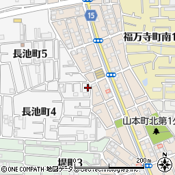 大阪府八尾市長池町4丁目22周辺の地図