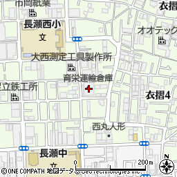 育栄運輸倉庫周辺の地図