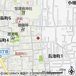 大阪府八尾市萱振町5丁目103周辺の地図