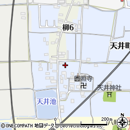 奈良県大和郡山市天井町118周辺の地図