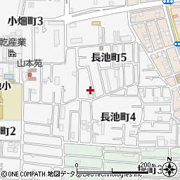 大阪府八尾市長池町5丁目38周辺の地図