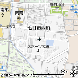 岡山県岡山市北区七日市西町周辺の地図