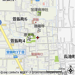 大阪府八尾市萱振町5丁目124周辺の地図