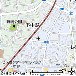 岡山県岡山市南区下中野1423-9周辺の地図