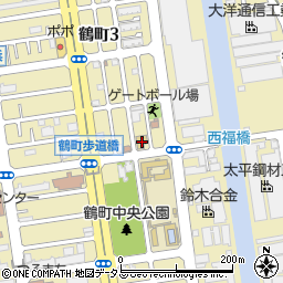 鶴町学園周辺の地図